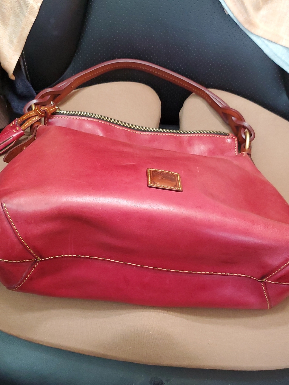 Dooney Raspberry Twist Strap Hobo - Picture 5 of 10